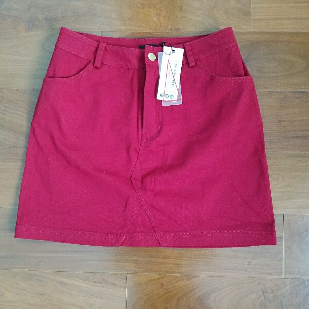 Red skirt
